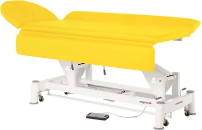 Produktbild von Therapieliege, Untersuchungsliege mit Gesichtsloch, elektr. div. Farben + Hocker, Farbe:44 narzisse