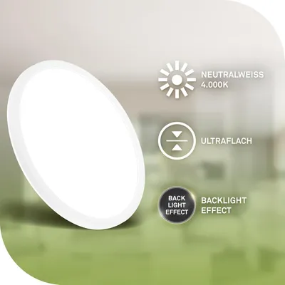 Obrázek produktu pro LED stropní svítidlo Stropní svítidlo LED panel s EEK A světelným zdrojem* Ploché podsvícení