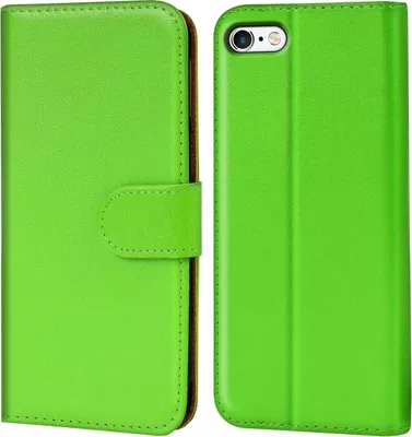 Produktbild von Conie Klapp Tasche für iPhone 6 Plus / 6S Plus Kartenfach Rundumschutz Hülle in Grün