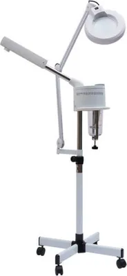 Zdjęcie produktu dla 2 w 1 parownica do twarzy spa nawilżacz waporyzator ozon lampa powiększająca 5X lampa powiększająca