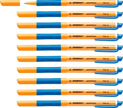 Produktbild von Tintenroller - STABILO pointVisco - 10er Pack - türkis