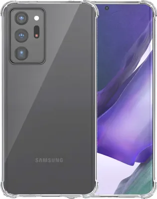 Obrázok produktu pre Smartphonica Puzdro na telefón vhodné pre Samsung Galaxy Note 20 Ultra Transparent Shockproof - nárazuvzdorné puzdro TPU SIlicone Backcover s nárazníkom Transparent