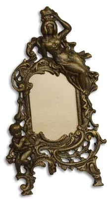 Obrázok produktu pre Casa Padrino Barokový stolový obrazový rám starožitné mosadzné farby 19,5 x 9,6 x v. 33,3 cm - liatinový obrazový rám