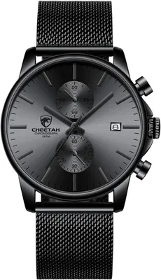 Produktbild von Herrenuhr Mode Schlanke minimalistische Quarz Analog Mesh Edelstahl wasserdichte Chronographen Uhren