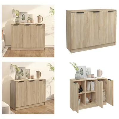 Obrázok produktu pre vidaXL Príborník Sonoma dub 90,5x30x70 cm materiál na báze dreva - Príborník - Príborníky - Skriňa - Úložná skriňa