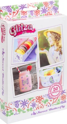 Immagine prodotto di Knorrtoys GLITZA ART - "Dolce farfalla" con 50 tatuaggi inclusi