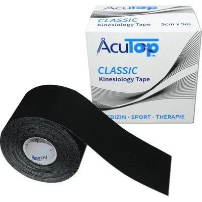 Image de Acutop Kinesiology Tape Classic 5 cmx5 m noir 1 pc