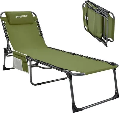 Produktbild von Famanu Sonnenliege für Garten, Terrasse und Balkon - klappbar, ergonomisch