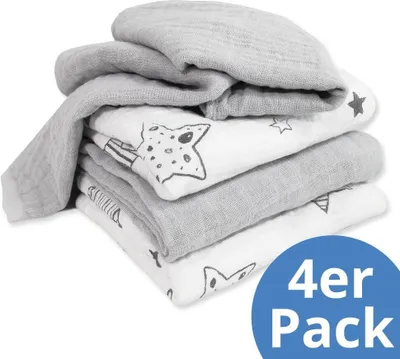 Produktbild von Makian Mullwindel / Mulltuch 4er Pack 70 x 70 cm