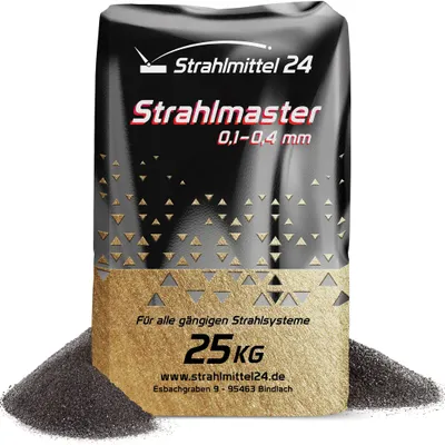 Produktbild von 25 kg Strahlmaster Strahlmittel 0,1-0,4 mm