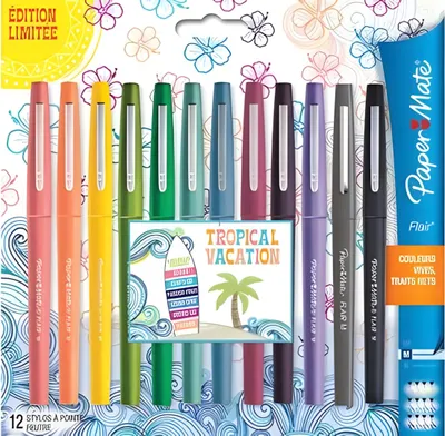 Image de PAPER MATE Feutre TROPICAL VACATION F