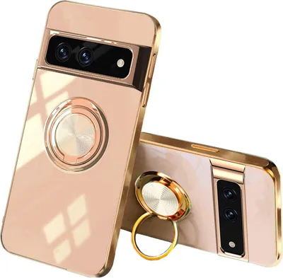 Obrázok produktu pre Puzdro pre Google Pixel 7 Pro, ružová, silikónová zadná strana s krúžkom
