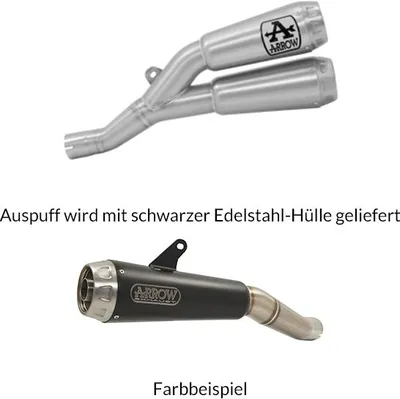 Produktbild von ARROW Auspuff DARK PRO-RACE für Honda CB1000R 2018-, Edelstahl schwarz