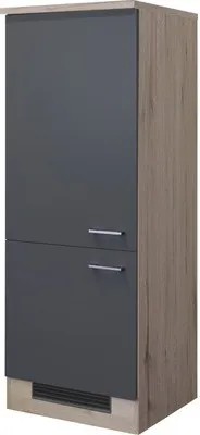 Produktbild von Flex Well Kühlumbauschrank für 88er Einbaukühlschrank Tiago BxTxH 60 x 60 x 161 cm basaltgrau matt zerlegt Anschlag reve