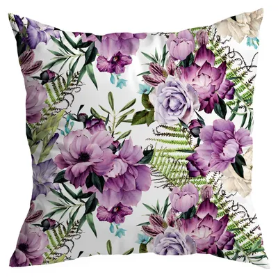 Produktbild von HomeView Dekorative Kissenhülle 40x40 cm Blumenmuster