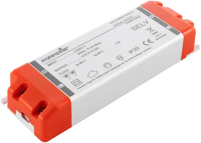 Produktbild von POPPSTAR LED Trafo 12V 2,5A max 30W 220-240V AC Lieferumfang LED Trafo