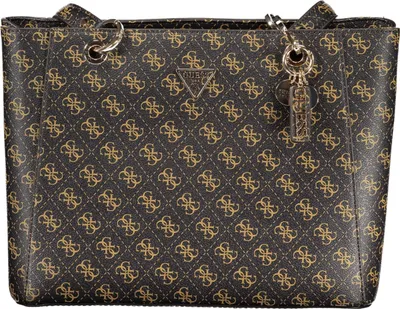 Produktbild von Damen Handtasche Braun mit Reißverschluss & abnehmbarem Schlüsselanhänger