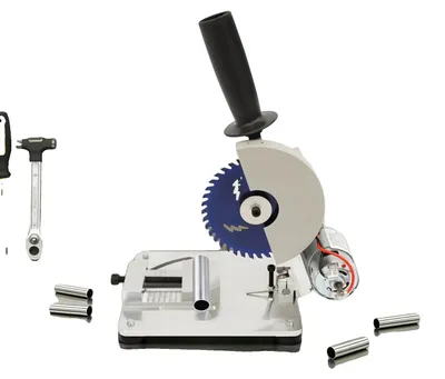 Zdjęcie produktu dla Piła stołowa, moc 96W, prędkość 9000 obr./min, regulowany kąt od 0 do 45°, szerokość cięcia 4 cm, głębokość cięcia 2,9 cm