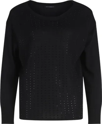 Produktbild von Strickpullover Kurz 1/1 Arm 9045 Black Größe 42
