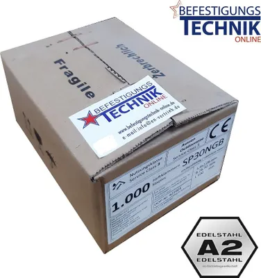 Produktbild von 1000 Breitrückenklammern Senco SP100CRFHA-ETA rostfrei A2 Prebena WP 100mm Tjep MF-14 1M KL-62