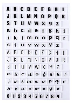 Productafbeelding van Siliconen stempels, hoofdletters - Transparante alfabetset voor scrapbooking en kaartontwerp - Transparante stempelset voor plannerontwerp