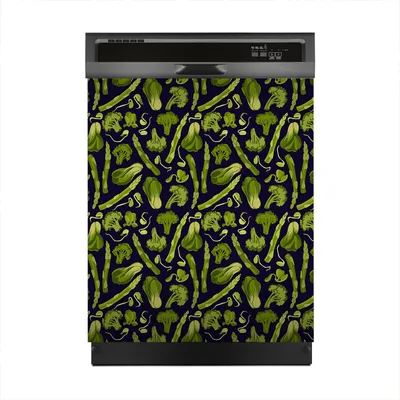 Produktbild von Magnete Dekorative 60x70 cm Küche Magnetmatte Spülmaschine - Grünes Gemüse