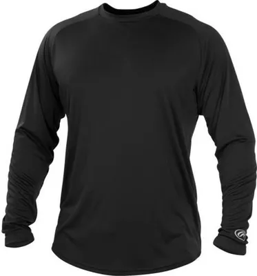 Produktbild von Rawlings LSRT Crew Neck Long Sleeve XXL Black Baseball/Softball Artikel