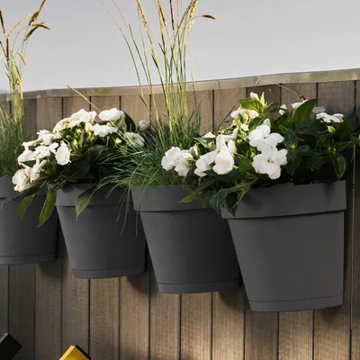 Produktbild von Central Garden Wandampel 25 cm | Farbe: anthrazit