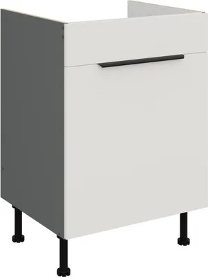 Produktbild von LUNARA Spülenunterschrank – Breite 60 cm, Weiß/Anthrazit