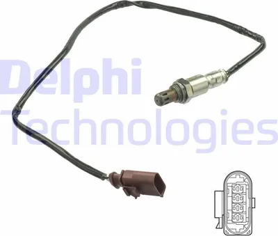 Produktbild von DELPHI Lambdasonde für VW Polo Schrägheck (6R1, 6C1) Beheizt 740mm ES21164-12B1