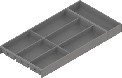 Produktbild von BLUM AMBIA-LINE Besteckeinsatz NL600mm,B300mm, Stahl indiumgrau