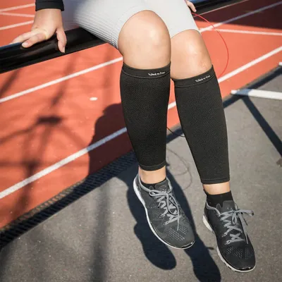 Produktbild von Back on Track Physio Wadenschoner 4way stretch, Farbe:schwarz, Größe:L