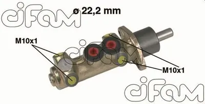 Produktbild von CIFAM 202-208 Bremszylinder Hauptbremszylinder für ALFA ROMEO SPIDER (916S) für FIAT BARCHETTA (183) PUNTO (176) COUPE (FA/175)