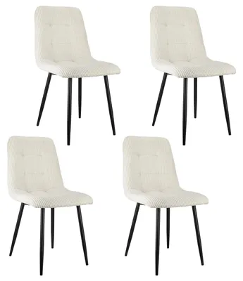 Imagen del producto de Sillas de comedor - Juego de 4 sillas - Asientos - Sillas de escritorio - Plazas de asiento - Diseño ergonómico
