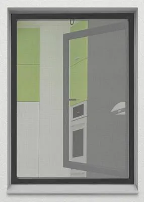 Produktbild von Insektenschutz home protect Rahmenfenster Aluminium anthrazit 100x120 cm