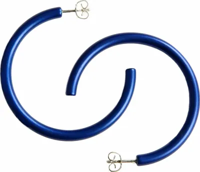 Produktbild von DeMarie Creolen Metall 4,5cm blau ohne 144030025