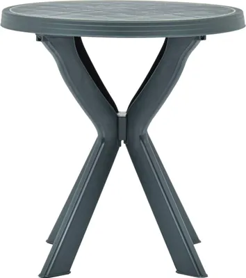 Produktbild von vidaXL Bistrotisch Grün Ø70 cm Kunststoff