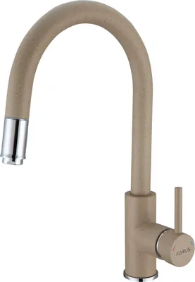 Produktbild von Alveus Delos Armatur, ausziehbarer Brausekopf, Keramikkartusche, Beige