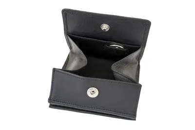Produktbild von LEAS Wiener Schachtel mit großem Kleingeldfach mit RFID Schutz Block Folie mit Geschenk Box Echt-Leder, schwarz