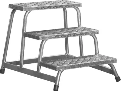 Produktbild von Alu-Montagetritt Mod. 190 - Stufenzahl: 3, senkrechte Höhe: 0,60 m