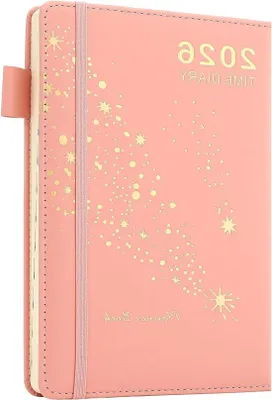 Produktbild von Famanu Tagebuch 2026 - A5, tägliche Planung, rosa
