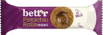 KULKI DAKTYLOWE Z NADZIENIEM PISTACJOWYM BEZGLUTENOWE BIO (3 x 15 g) 45 g - BETT'R