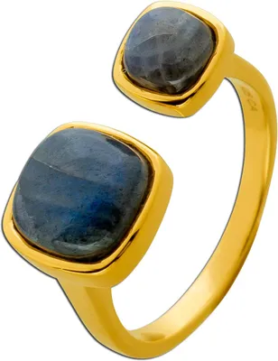 Produktbild von Labradorit Ring Silber 925 Natur Labradorit Edelsteine 4.2ct 17