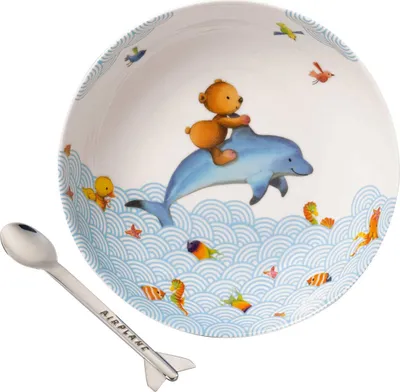 Produktbild von Villeroy & Boch HAPPY AS A BEAR Kinder Essen-Set 2-tlg