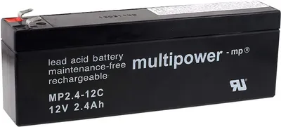 Produktbild von Powery Bleiakku (multipower) MPC2,4-12 ersetzt MP2,4-12C zyklenfest