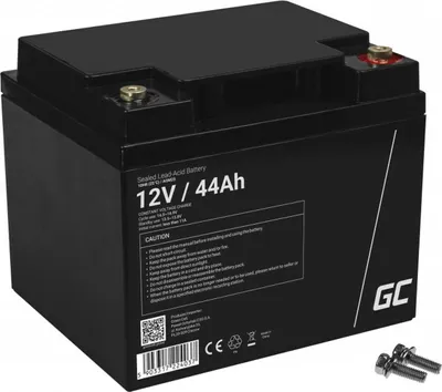 Zdjęcie produktu dla Green Cell AGM23, szczelny akumulator kwasowo-ołowiowy (VRLA), 12 V, 1 sztuka, czarny, 44 Ah, 5 lat