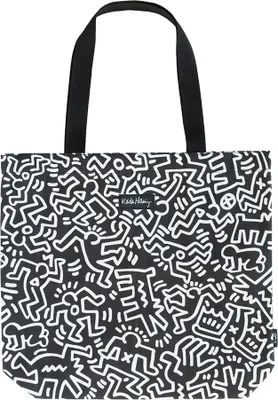 Zdjęcie produktu dla Erik Editores Keith Haring Torba materiałowa szary szary jeden rozmiar