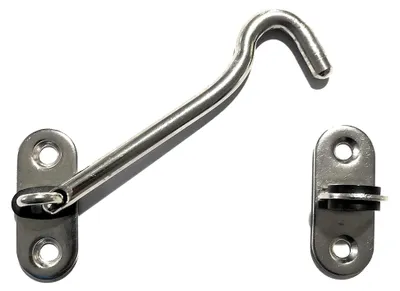 Produktbild von Edelstahl Türhaken Sturmhaken Kabinenhaken 85mm