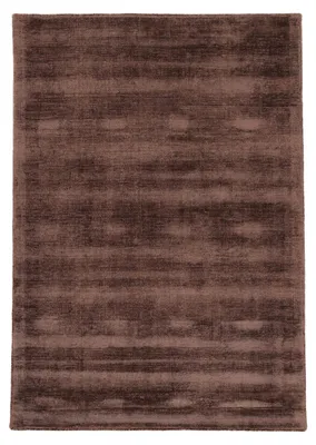 Produktbild von Viskoseteppich AVA Dunkelbraun 140x200 cm | Moderner Teppich für Wohn- und Schlafzimmer