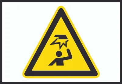 Produktbild von Achtung Hindernisse im Kopfbereich Symbol A6 Rückseite selbstklebend Schild